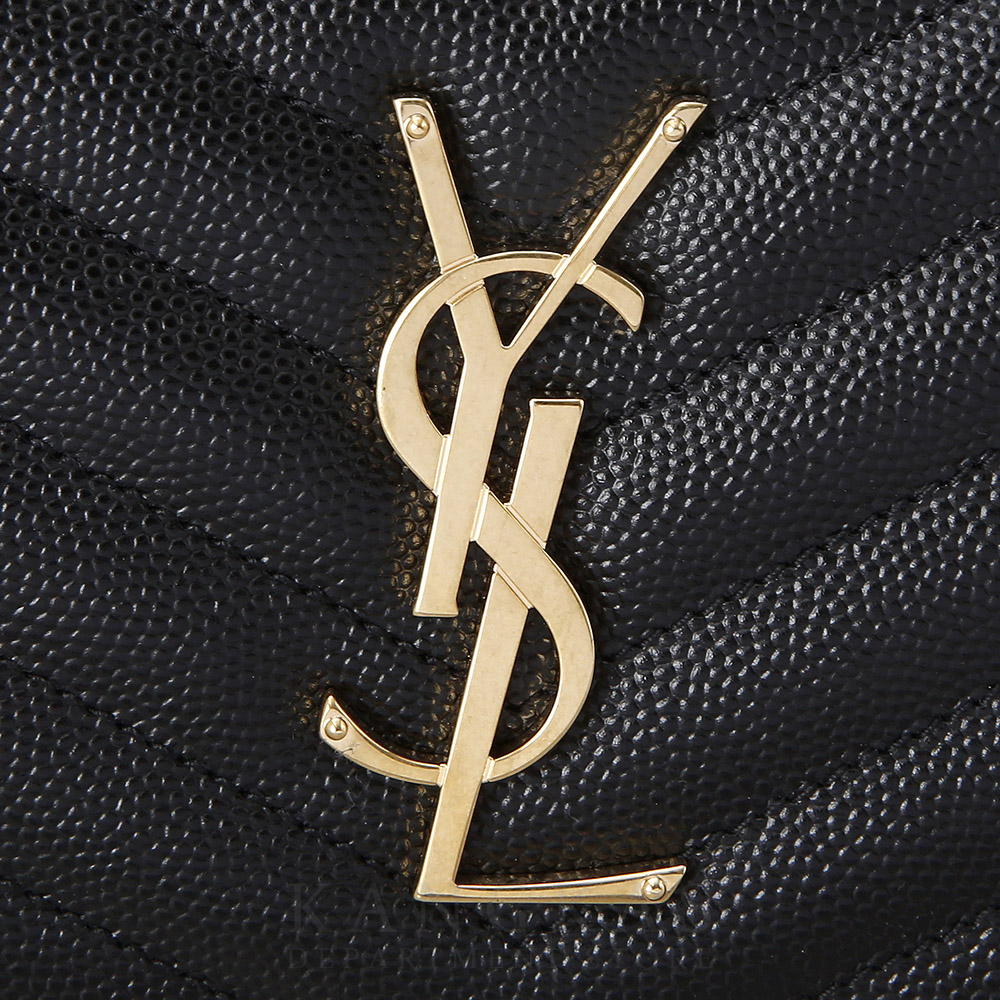 Yves Saint Laurent(USED)생로랑 모노그램 쉐브론 지퍼 장지갑