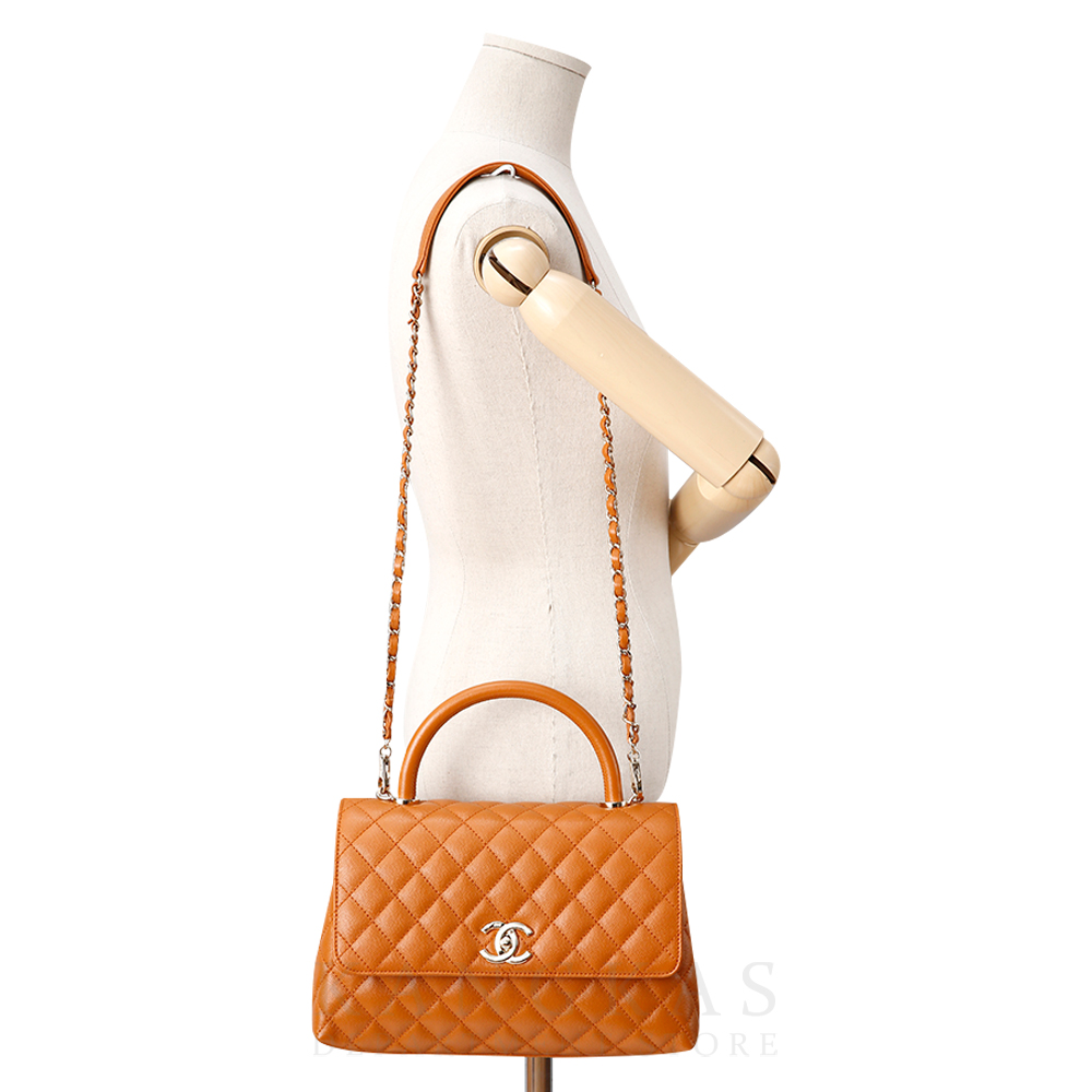 CHANEL(USED)샤넬 캐비어 코코핸들 미듐