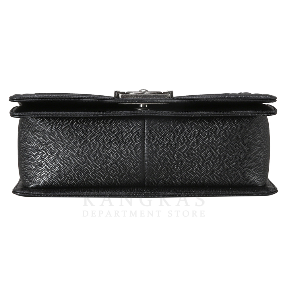CHANEL(USED)샤넬 보이샤넬 캐비어 미듐 은장