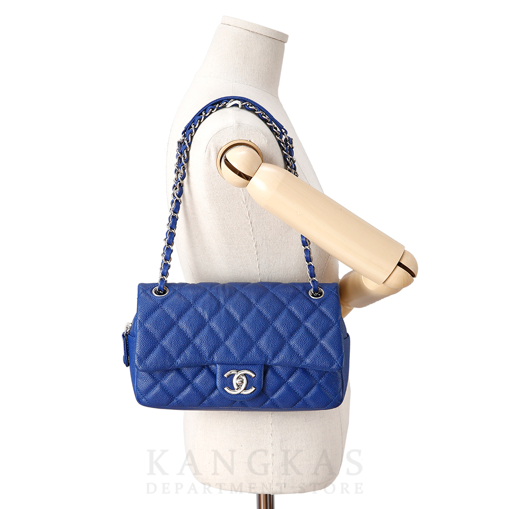 CHANEL(USED) 샤넬 지퍼 이지 플랩백 블루