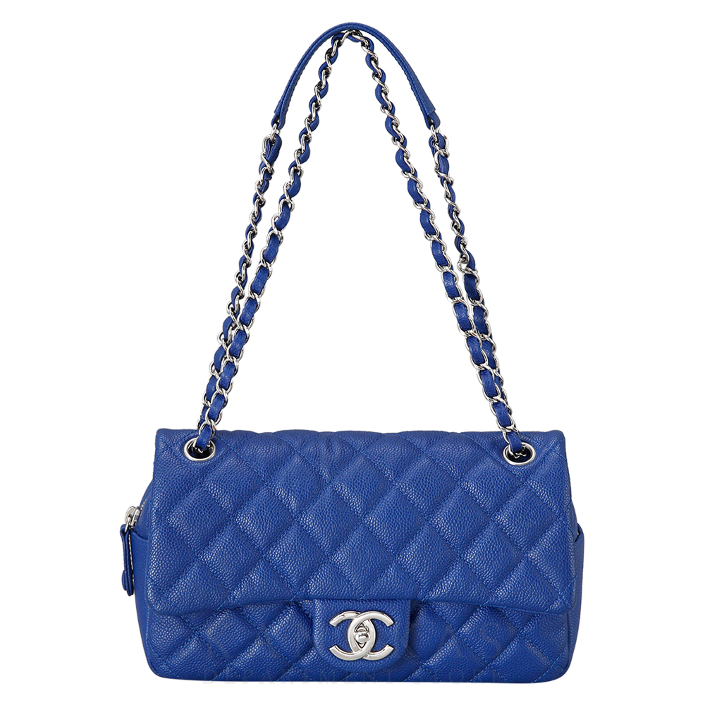 CHANEL(USED) 샤넬 지퍼 이지 플랩백 블루