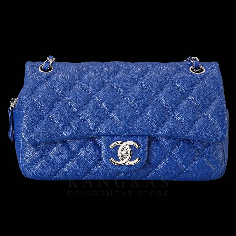 CHANEL(USED) 샤넬 지퍼 이지 플랩백 블루