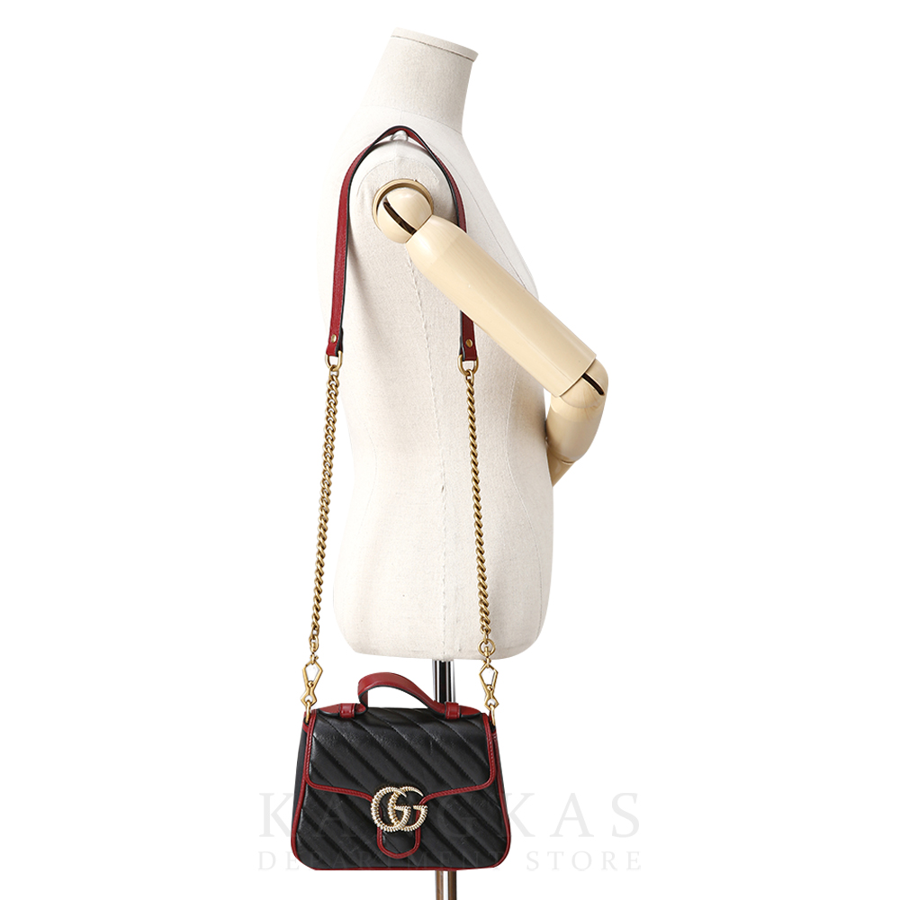 GUCCI(USED)구찌 583571 GG마몽 미니 탑 핸들백