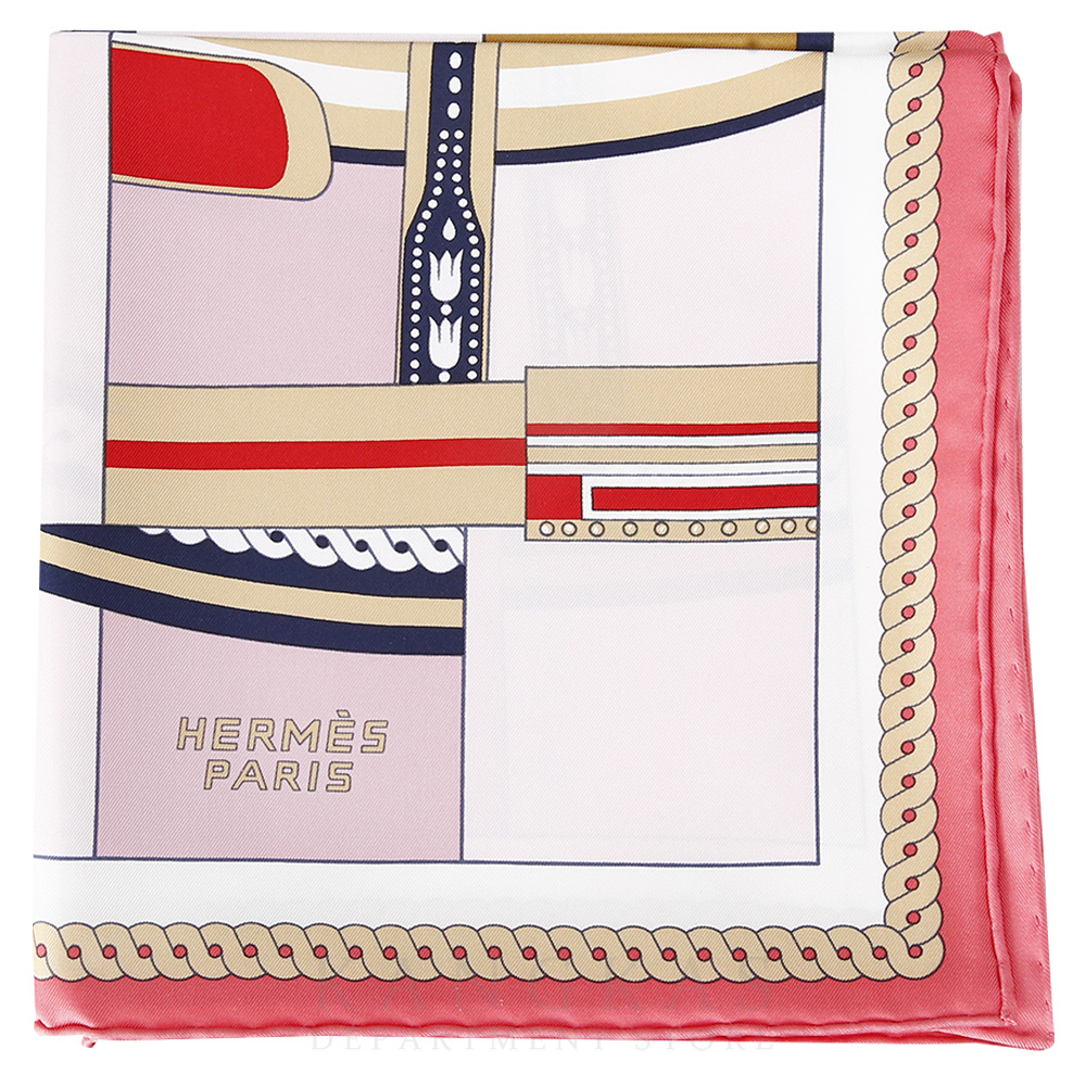 HERMES(USED)에르메스 스카프 핑크