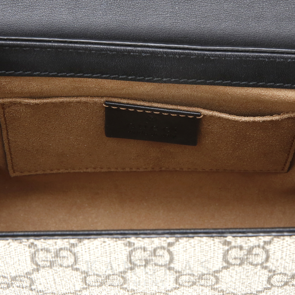 GUCCI(USED)구찌 409487 GG수프림 패드락 체인 숄더백