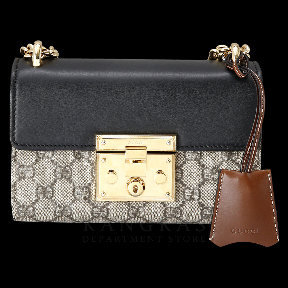 GUCCI(USED)구찌 409487 GG수프림 패드락 체인 숄더백