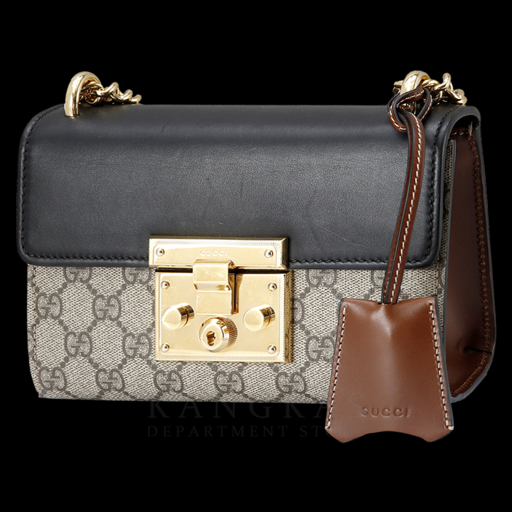 GUCCI(USED)구찌 409487 GG수프림 패드락 체인 숄더백