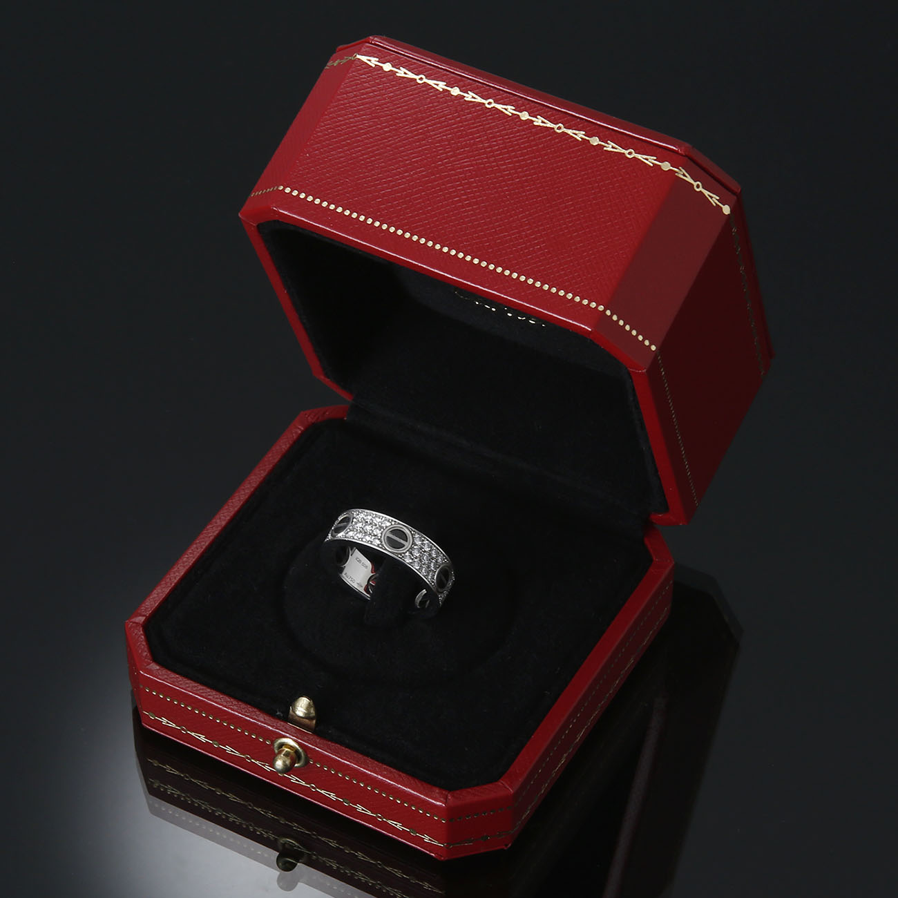 CARTIER(USED)까르띠에  다이아파베 러브링 #57