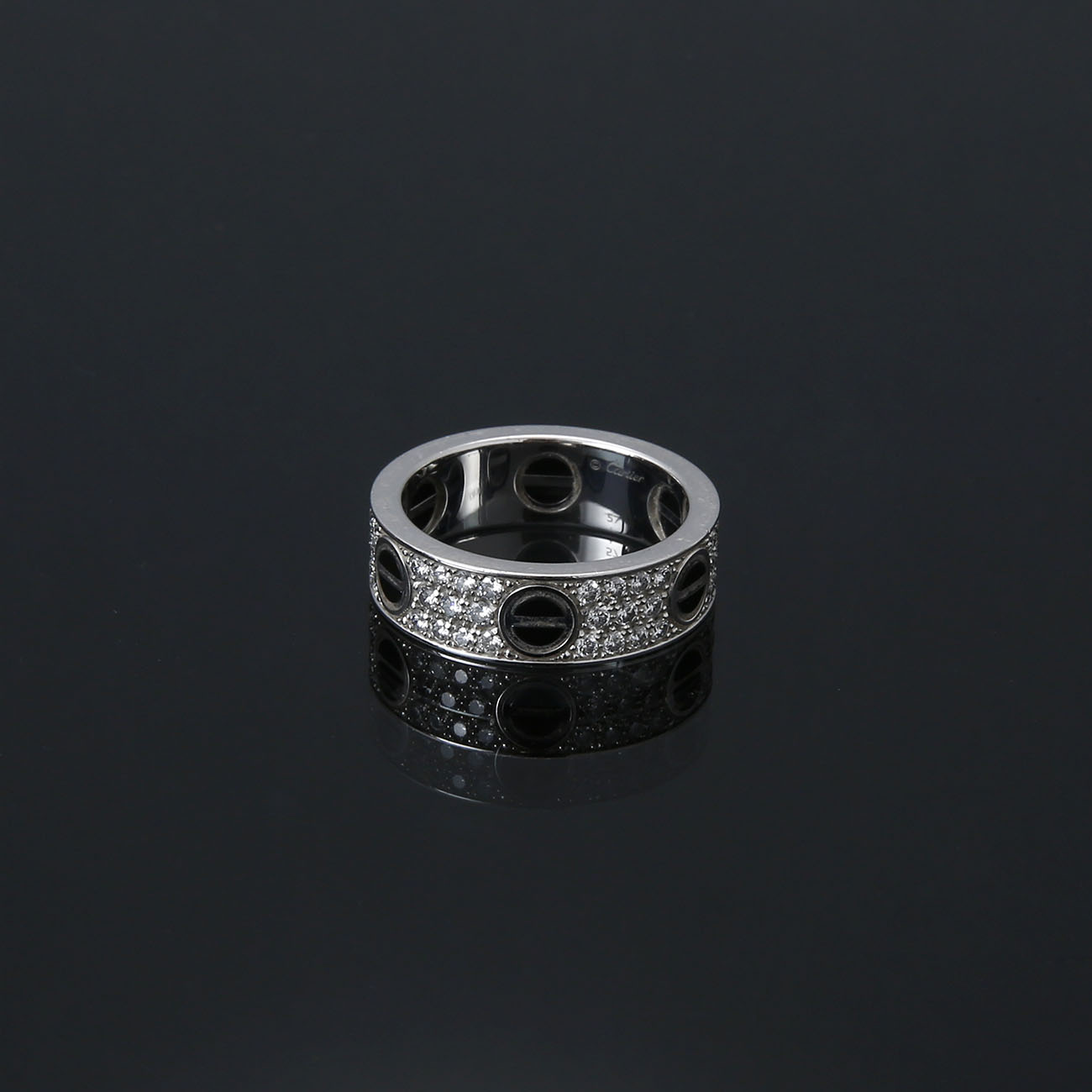 CARTIER(USED)까르띠에  다이아파베 러브링 #57