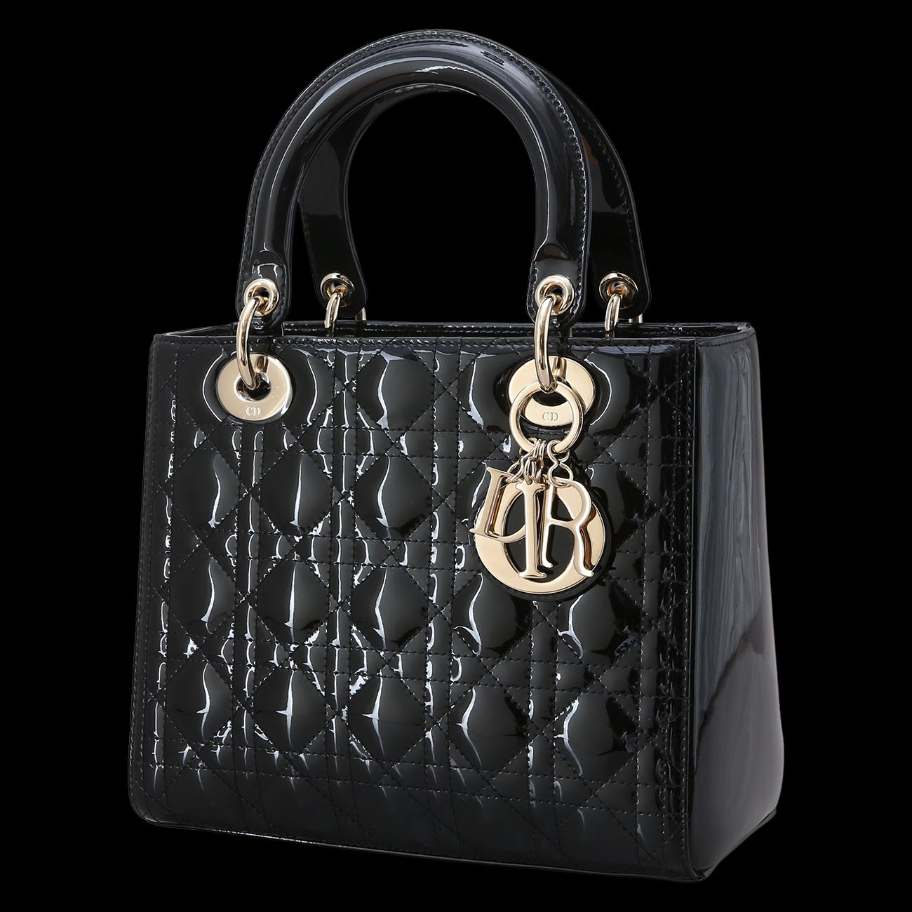 CHRISTIAN DIOR(USED)크리스찬디올 페이던트 레이디디올 미듐