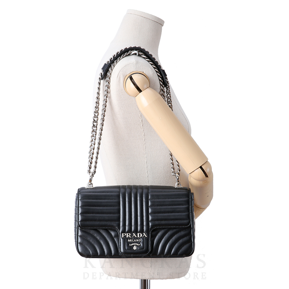 PRADA(USED)프라다 1BD108 다이아그램 체인 숄더백