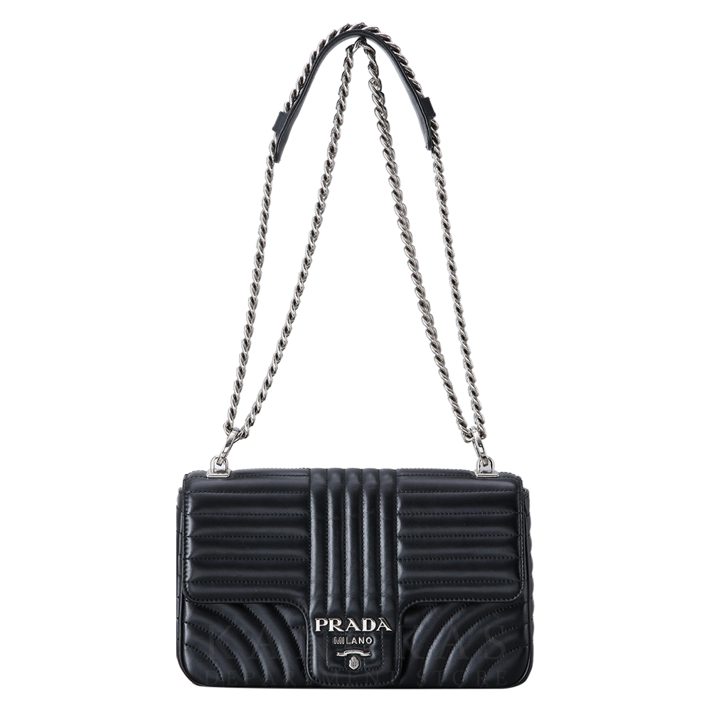 PRADA(USED)프라다 1BD108 다이아그램 체인 숄더백