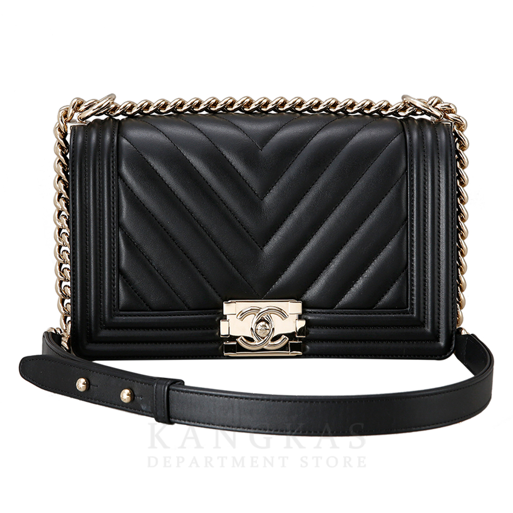 CHANEL(USED)샤넬 보이샤넬 쉐브론 램스킨 미듐