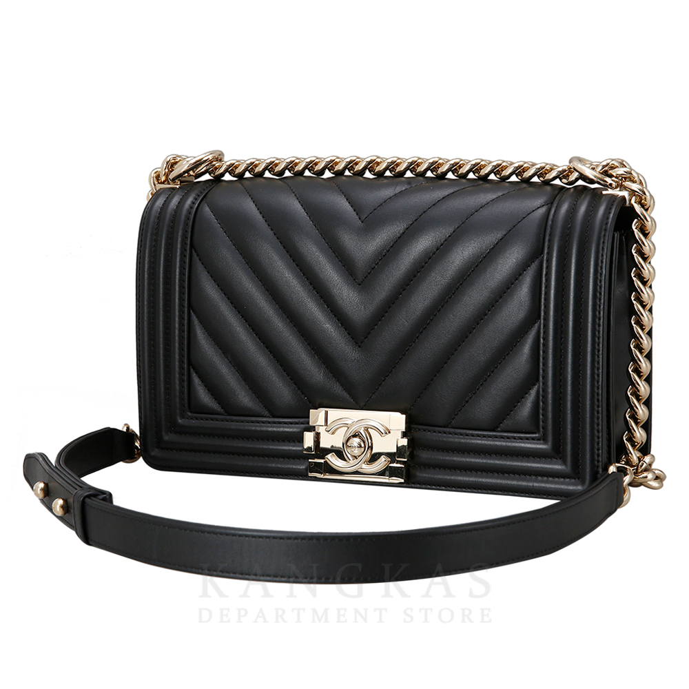 CHANEL(USED)샤넬 보이샤넬 쉐브론 램스킨 미듐