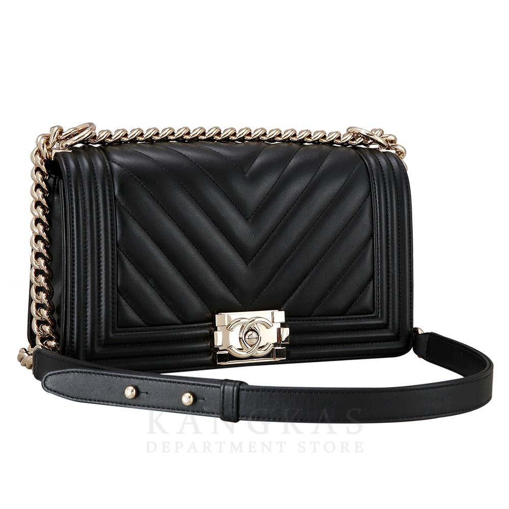 CHANEL(USED)샤넬 보이샤넬 쉐브론 램스킨 미듐