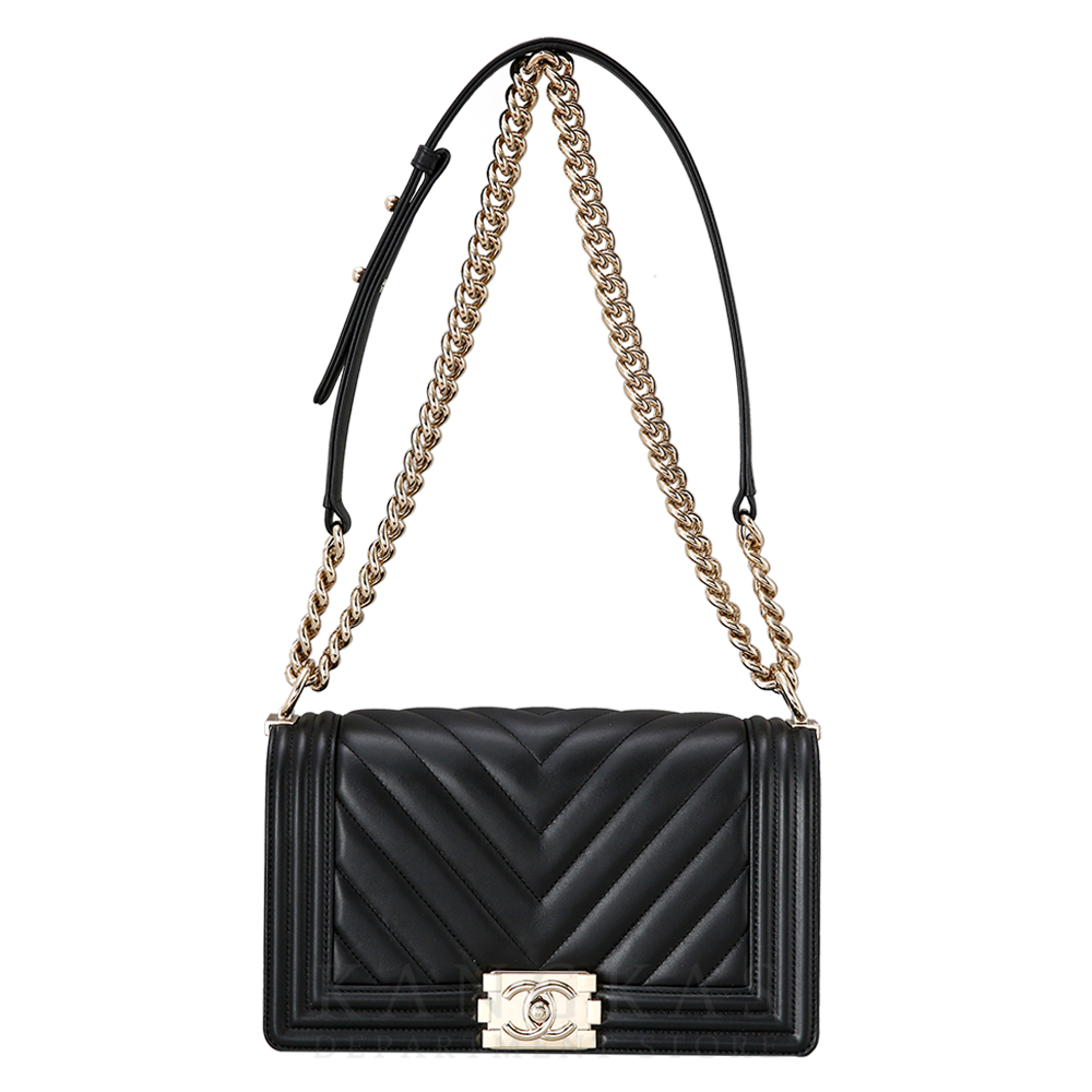CHANEL(USED)샤넬 보이샤넬 쉐브론 램스킨 미듐