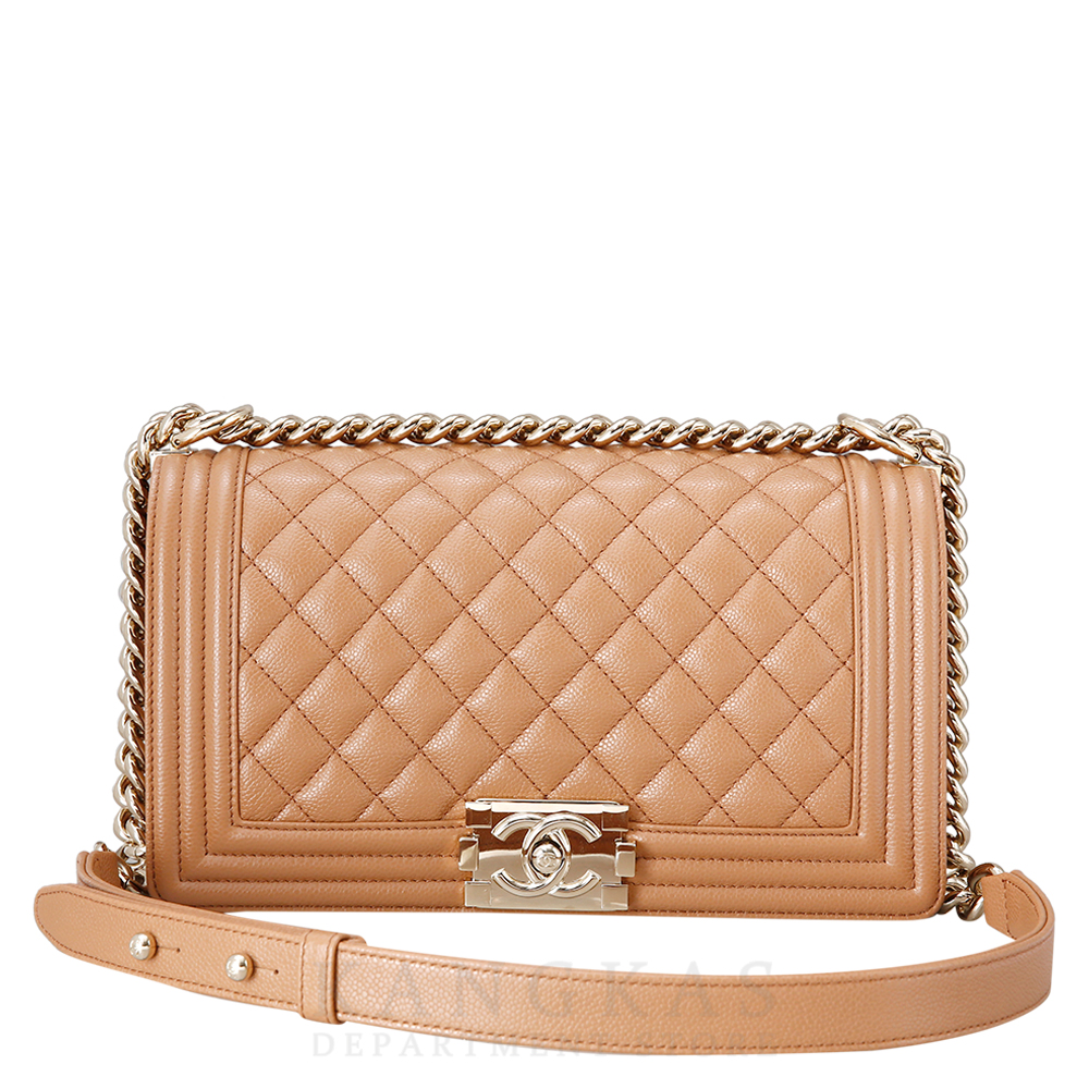 CHANEL(USED)샤넬 보이샤넬 캐비어 미듐