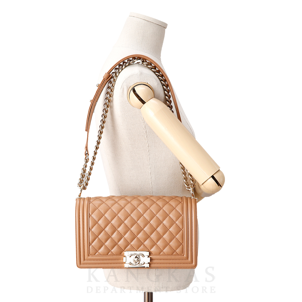 CHANEL(USED)샤넬 보이샤넬 캐비어 미듐