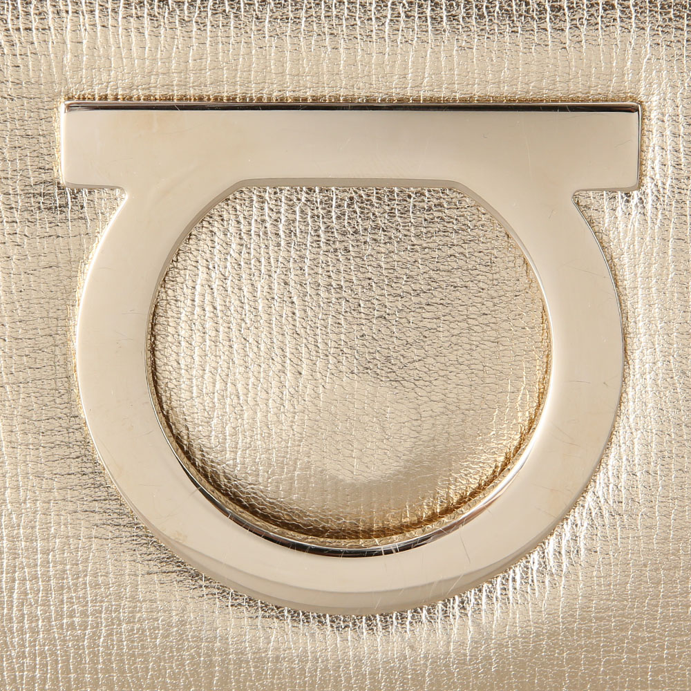 FERRAGAMO(USED)페레가모 간치니 플랩 체인백