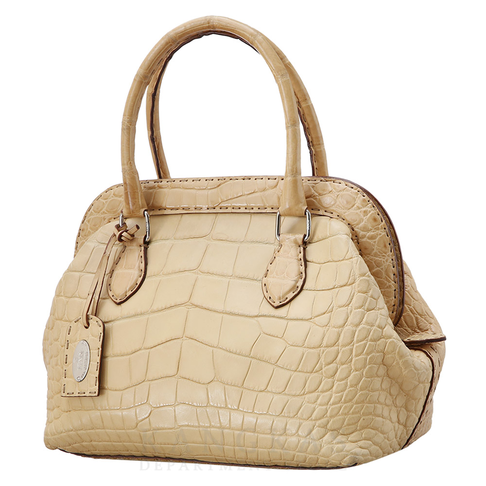FENDI(USED)펜디 엘리게이터 셀러리아 닥터백