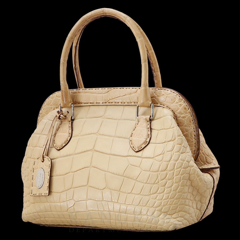 FENDI(USED)펜디 엘리게이터 셀러리아 닥터백