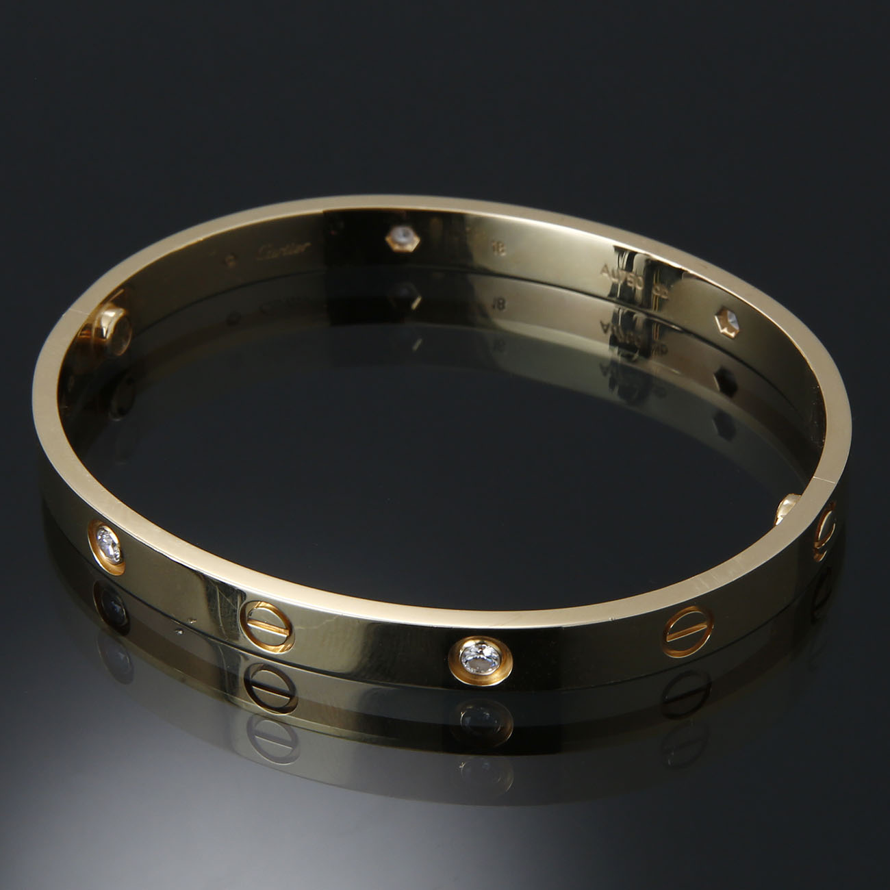 CARTIER(USED)까르띠에 4P러브 브레이슬릿 18#