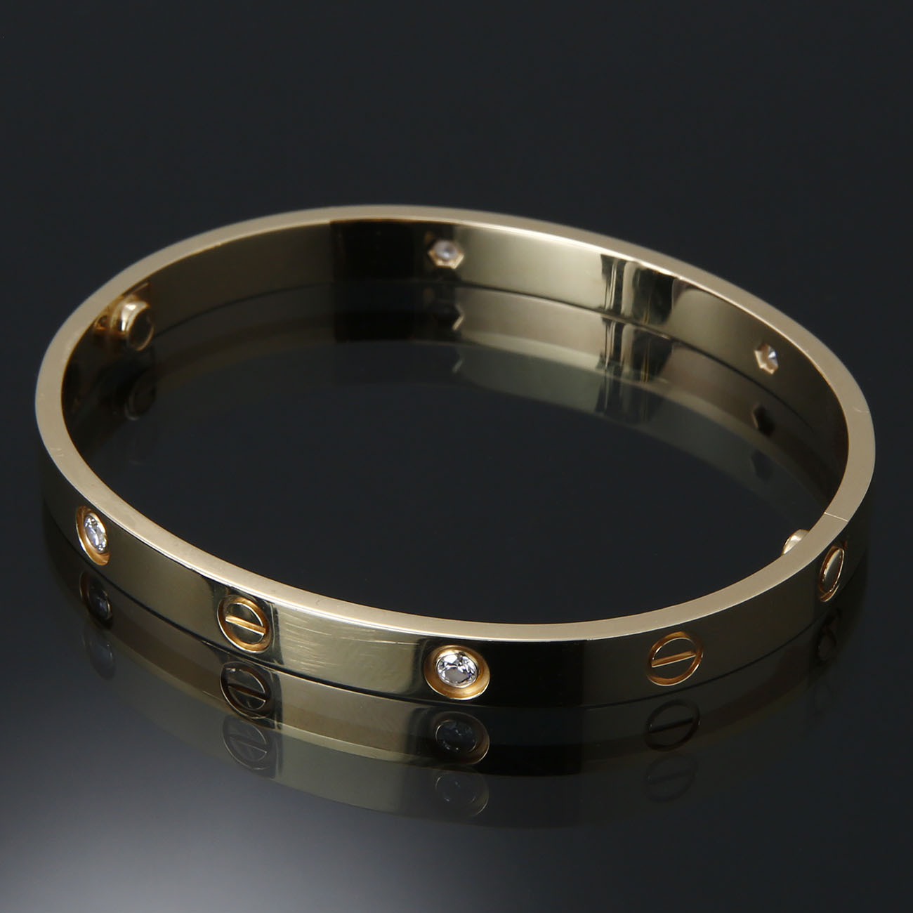 CARTIER(USED)까르띠에 4P러브 브레이슬릿 18#