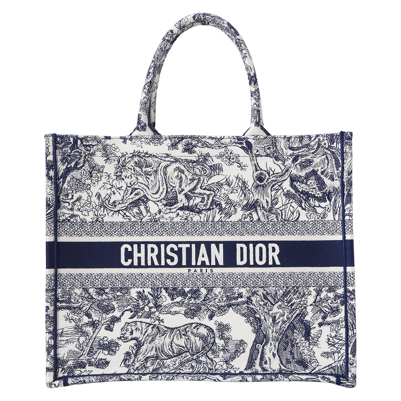CHRISTIAN DIOR(USED)크리스찬디올 오블리크 북토트백 라지
