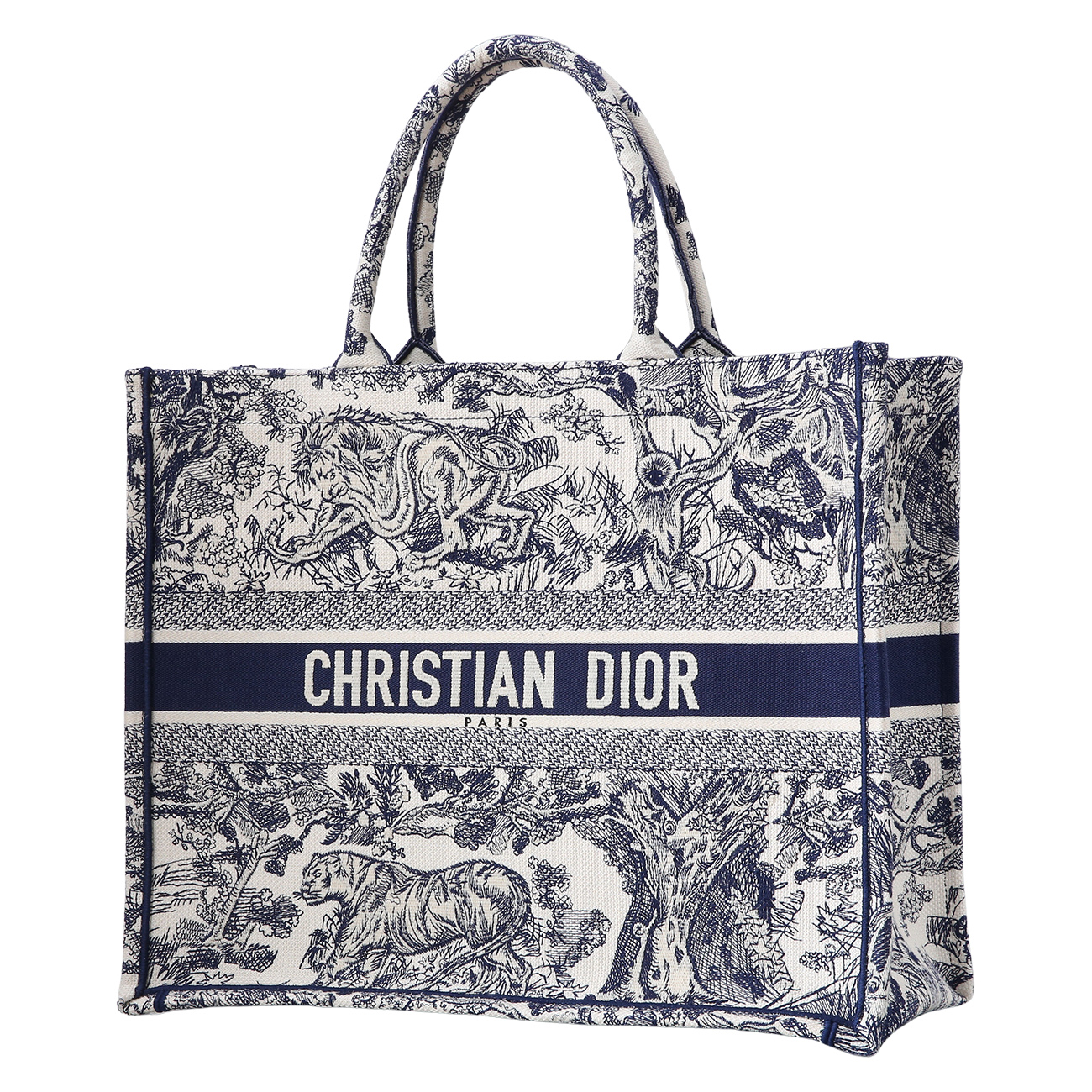 CHRISTIAN DIOR(USED)크리스찬디올 오블리크 북토트백 라지
