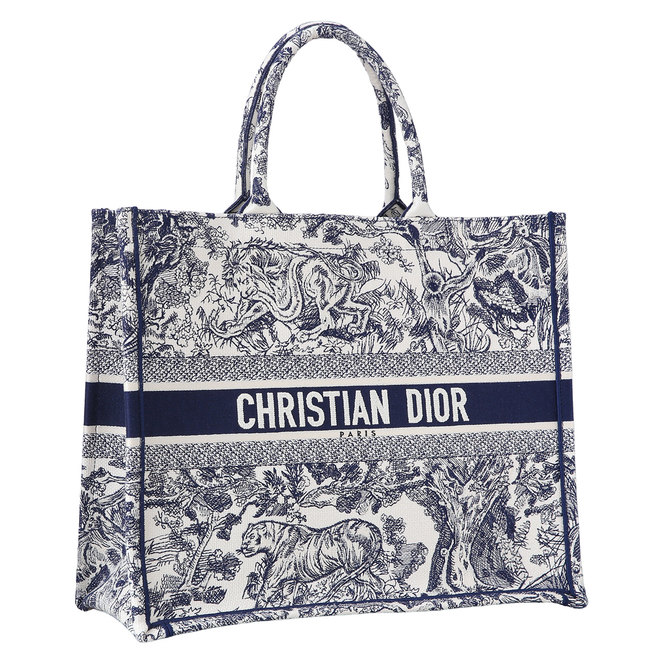 CHRISTIAN DIOR(USED)크리스찬디올 오블리크 북토트백 라지