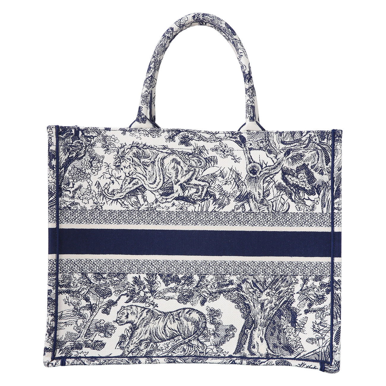 CHRISTIAN DIOR(USED)크리스찬디올 오블리크 북토트백 라지