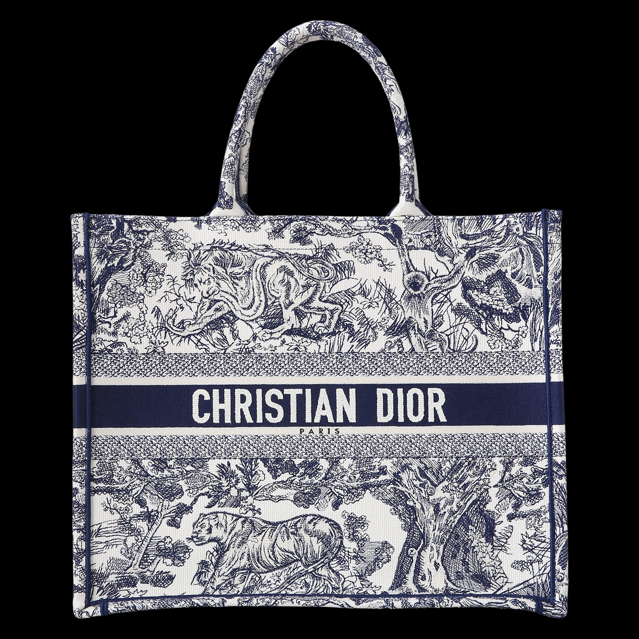 CHRISTIAN DIOR(USED)크리스찬디올 오블리크 북토트백 라지