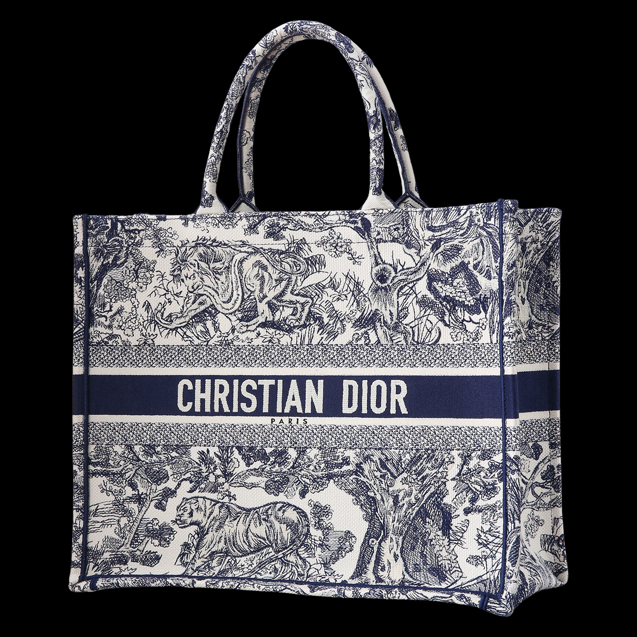 CHRISTIAN DIOR(USED)크리스찬디올 오블리크 북토트백 라지