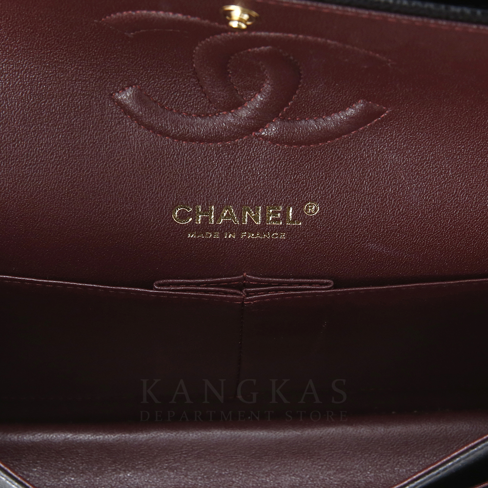 CHANEL(USED)샤넬 클래식 캐비어 미듐 금장