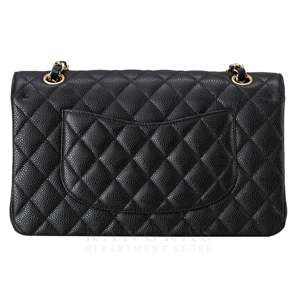 CHANEL(USED)샤넬 클래식 캐비어 미듐 금장