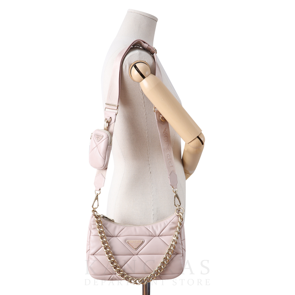 PRADA(USED)프라다 시스템 나파 패치워크 숄더 백