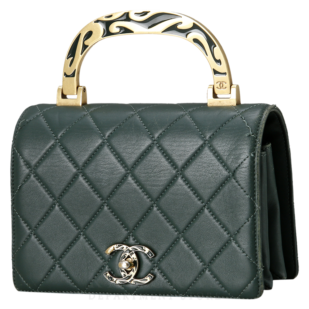 CHANEL(USED)샤넬 시즌 탑 핸들겸 숄더백