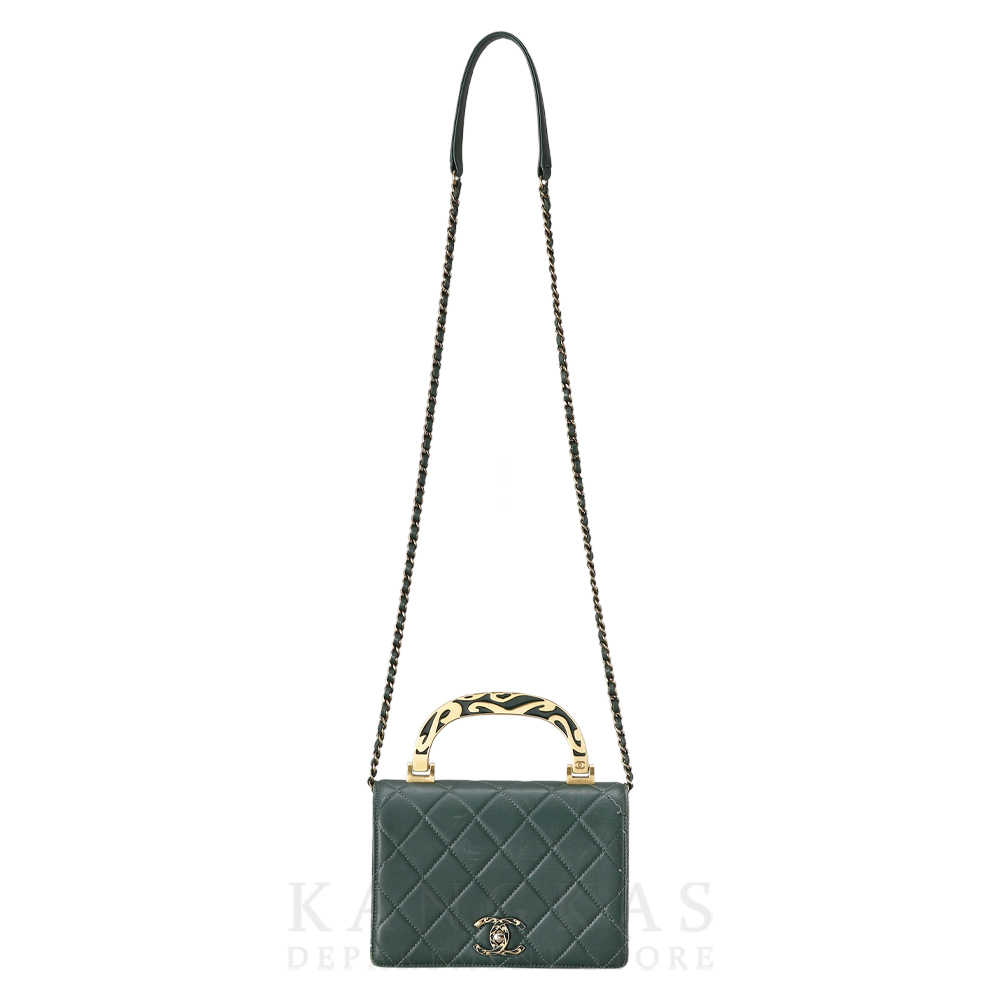 CHANEL(USED)샤넬 시즌 탑 핸들겸 숄더백