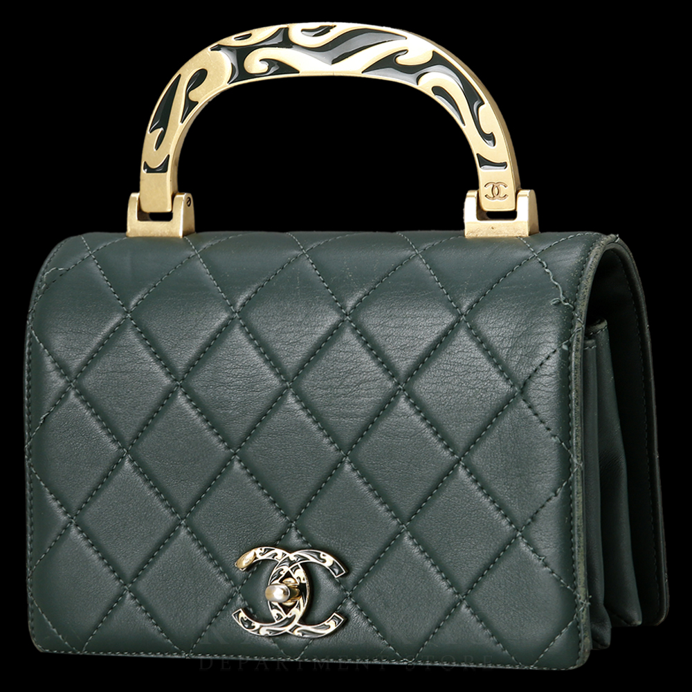 CHANEL(USED)샤넬 시즌 탑 핸들겸 숄더백