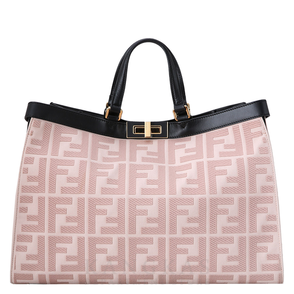 FENDI(USED)펜디 8BH374 피카부 FF 패브릭 X 토트백