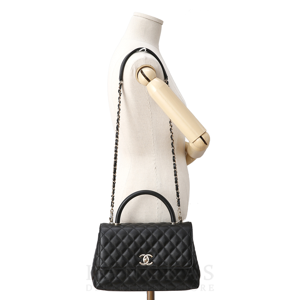 CHANEL(USED)샤넬 캐비어 코코핸들 미듐