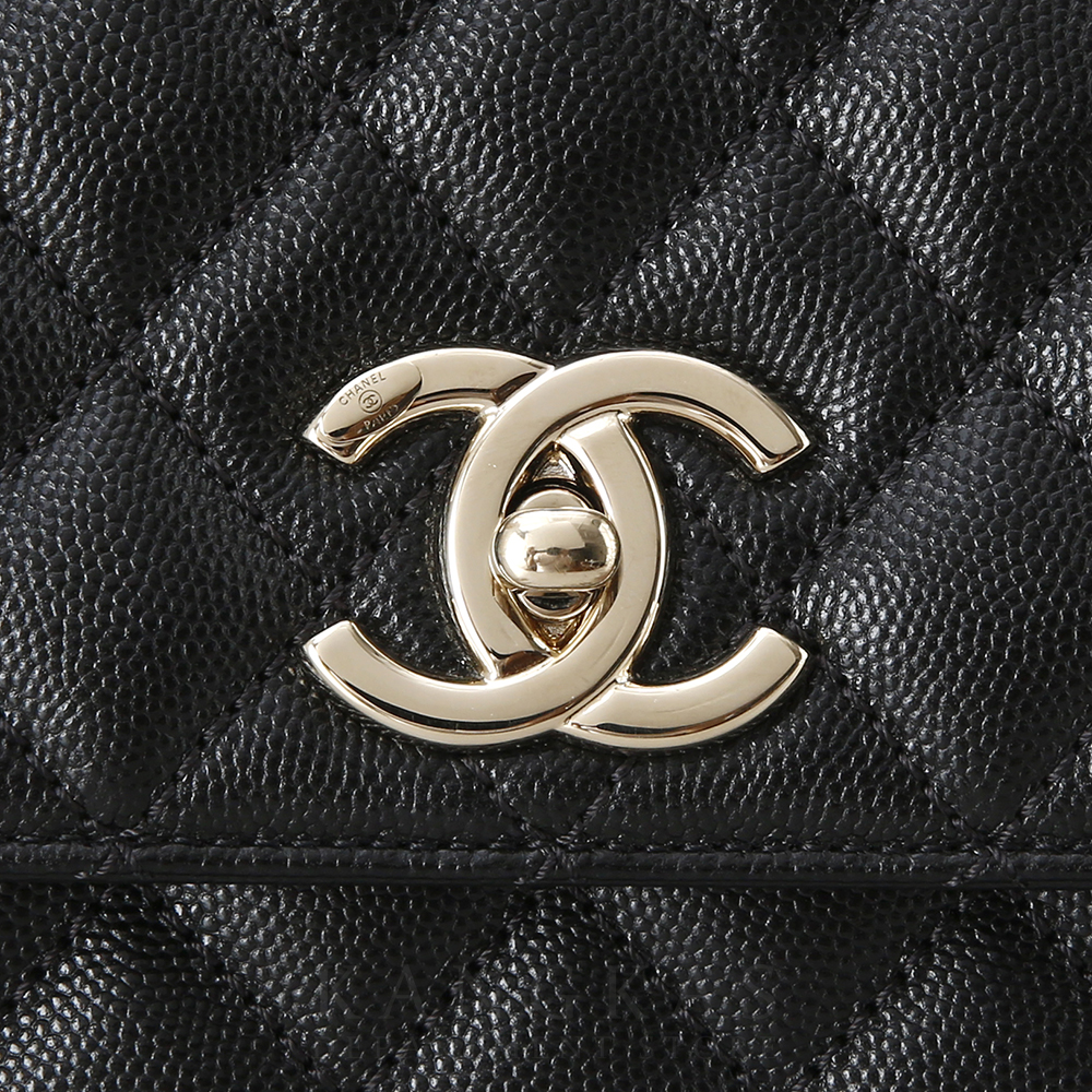 CHANEL(USED)샤넬 캐비어 코코핸들 미듐