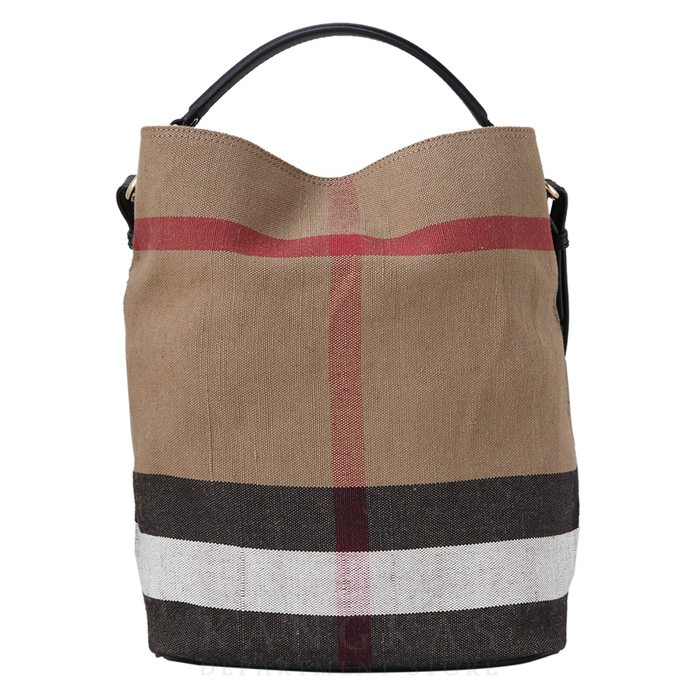 BURBERRY(USED)버버리 캔버스 애쉬비 라지 숄더백