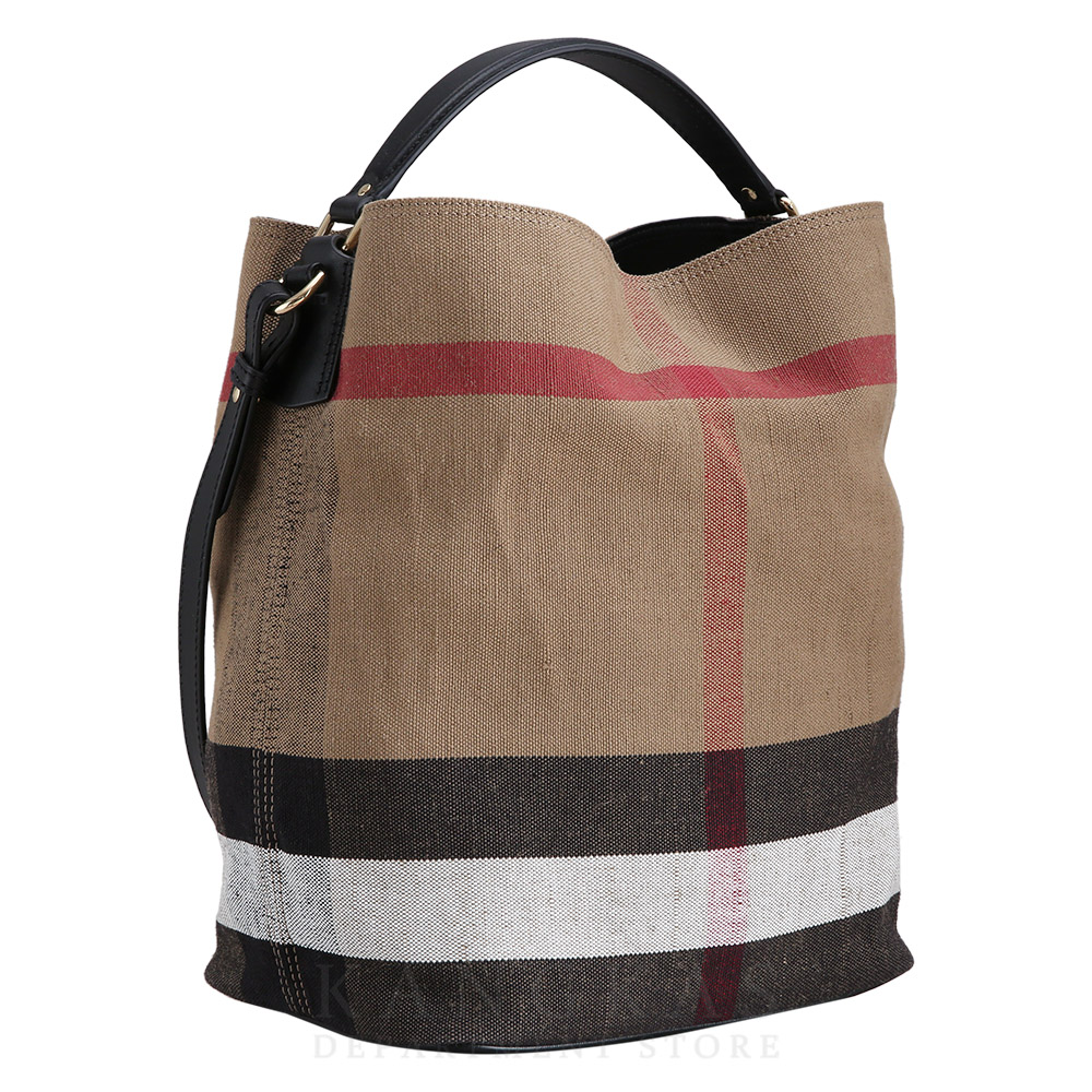 BURBERRY(USED)버버리 캔버스 애쉬비 라지 숄더백