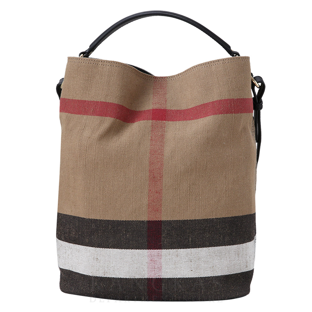 BURBERRY(USED)버버리 캔버스 애쉬비 라지 숄더백