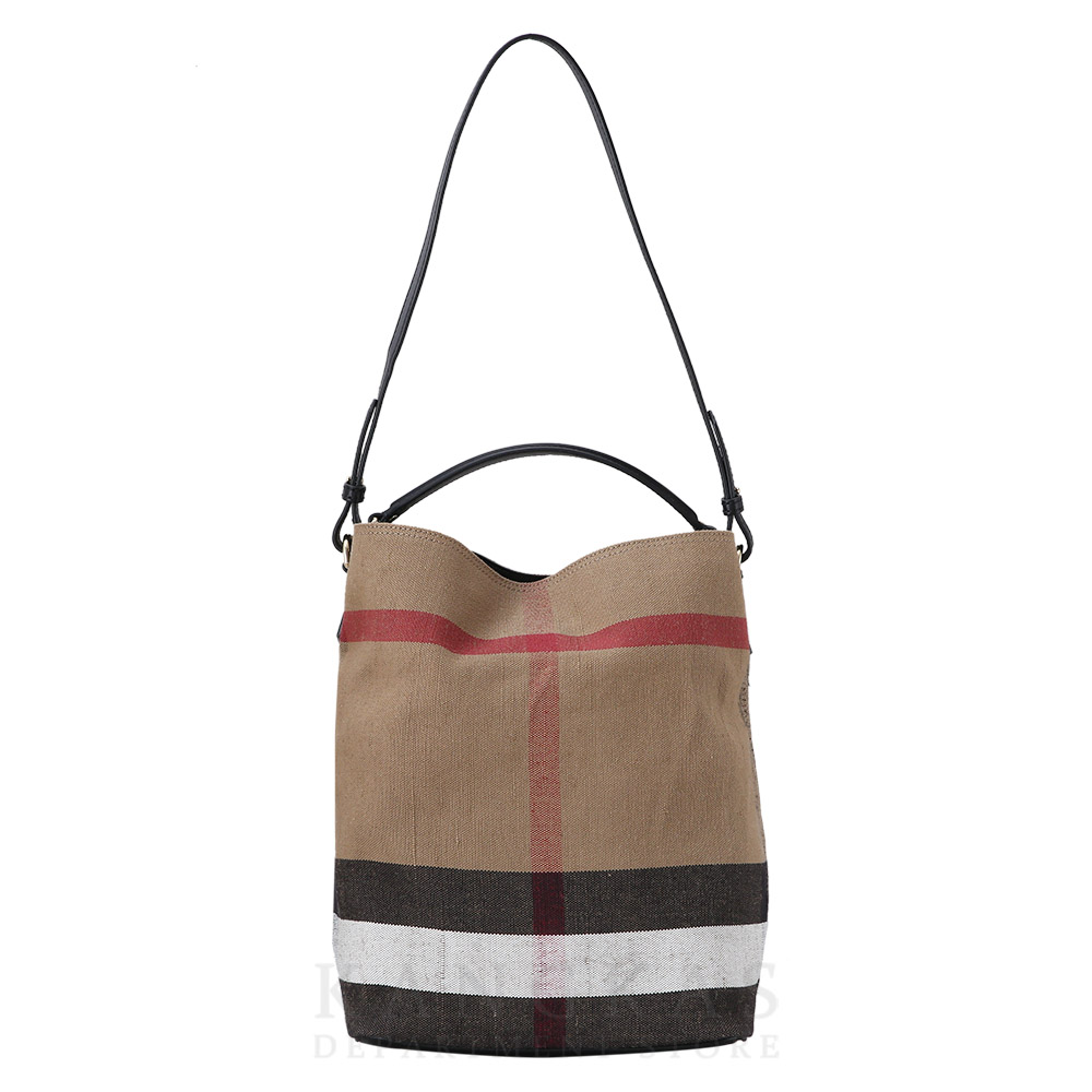 BURBERRY(USED)버버리 캔버스 애쉬비 라지 숄더백