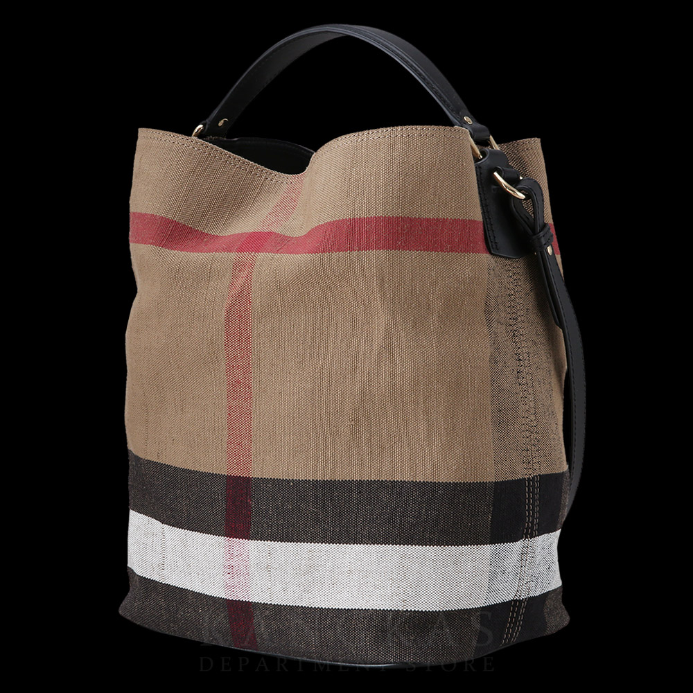 BURBERRY(USED)버버리 캔버스 애쉬비 라지 숄더백