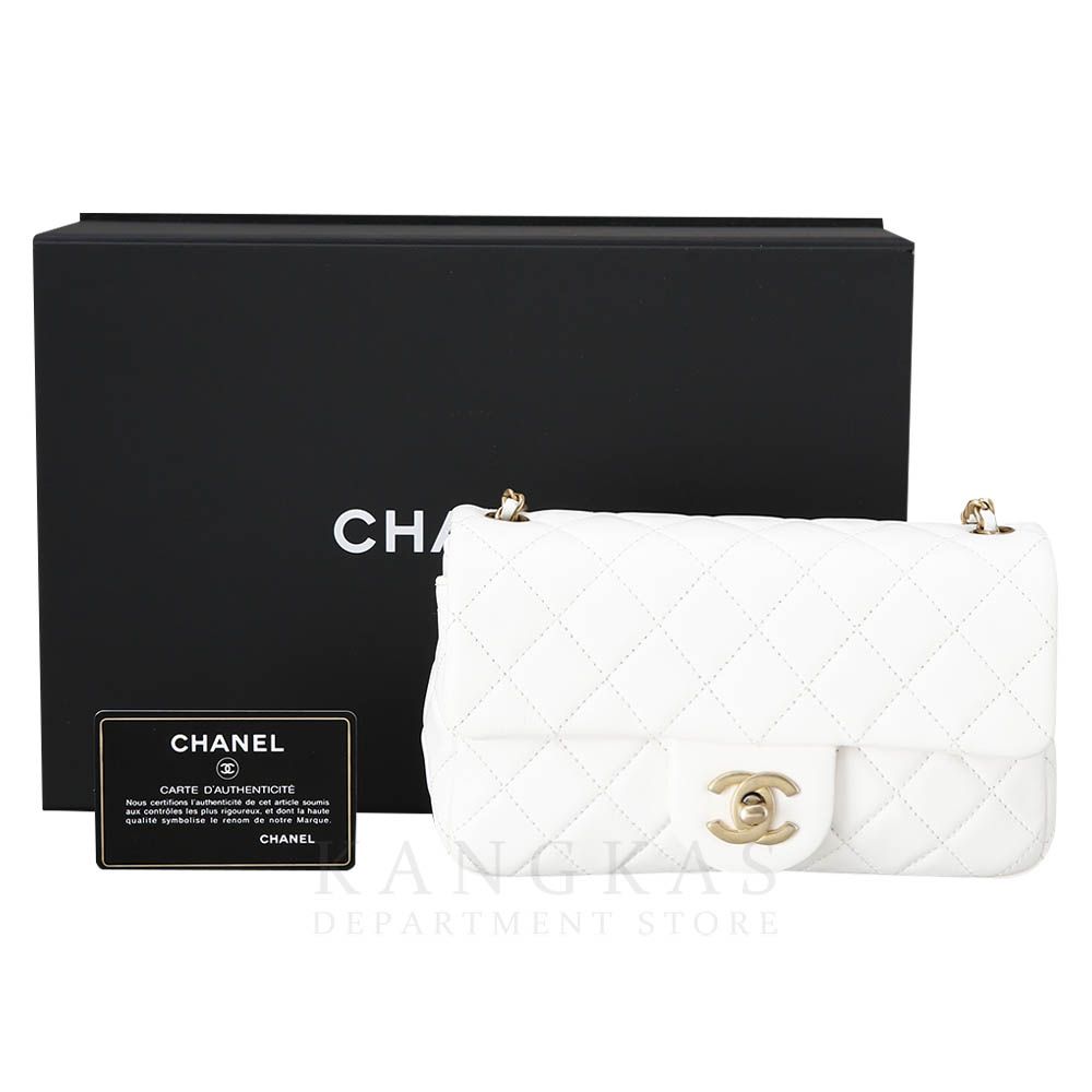 CHANEL(USED)샤넬 클래식 뉴미니 골든볼 화이트