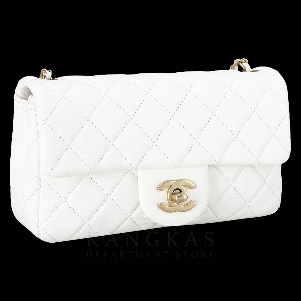CHANEL(USED)샤넬 클래식 뉴미니 골든볼 화이트