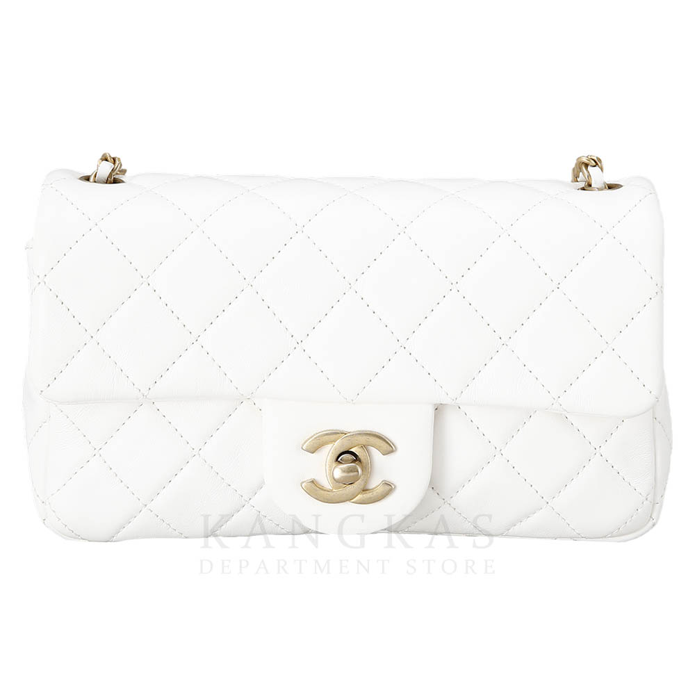 CHANEL(USED)샤넬 클래식 뉴미니 골든볼 화이트
